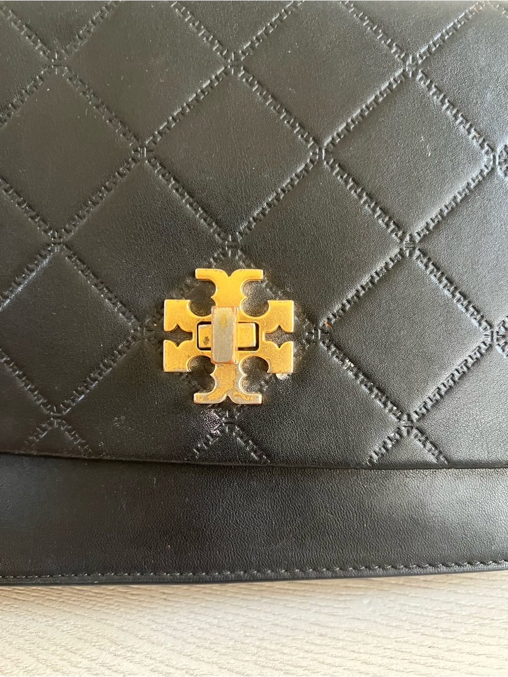 Tory Burch Fleming Quilted Convertible Shoulder Bag - Black - Picture 12 of 13